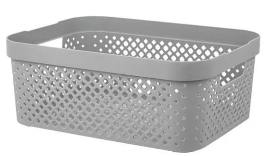 Корзина для хранения Plast Team STOCKHOLM 10л серый шторм